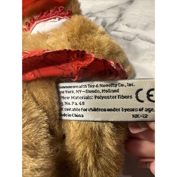 VTG The Bialosky Treasury Nutmeg 2 II Teddy Bear Girl Jointed 8" 1995 Red Hat - Picture 7 of 9